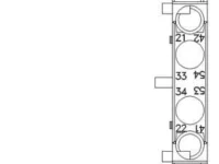 عکس کنتاکت کمکی زیمنس مدل 3RH2911-1DA11 از زاویه بالا